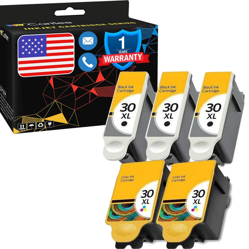 Cartlee Compatible Ink Cartridges Replacement for Kodak 30XL for Kodak Hero 3.1 Hero 5.1 ESP 3.2 ESP C110 C310 Office 2150, C315, Office 2170 - Image 1